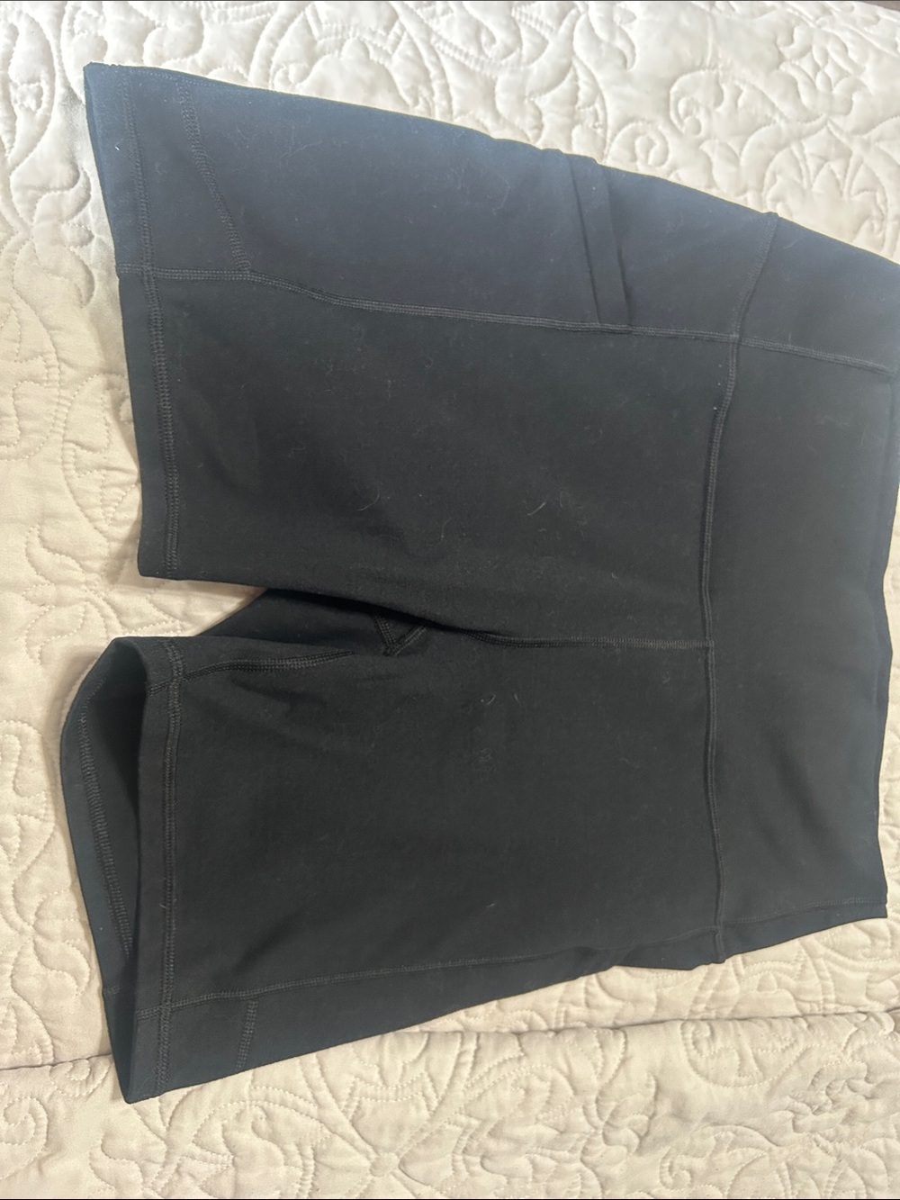 Fabletics Black High-Waist Bike Shorts